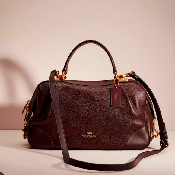 EUC Coach Oxblood Leather Lane Satchel - Picture 1 of 16